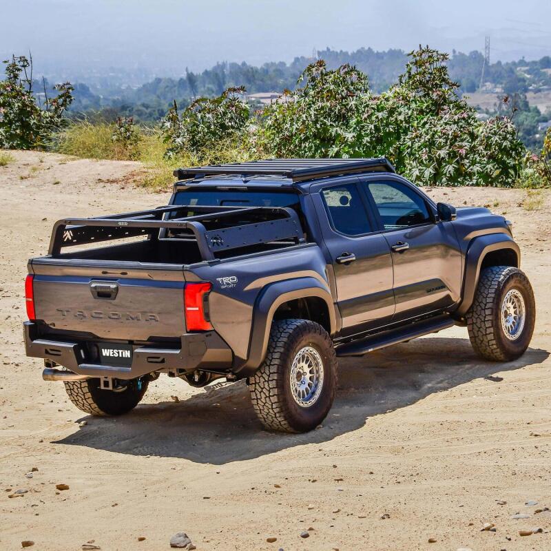 Westin 24-26 Toyota Tacoma Double Cab Mesa Roof Rack - Textured Black