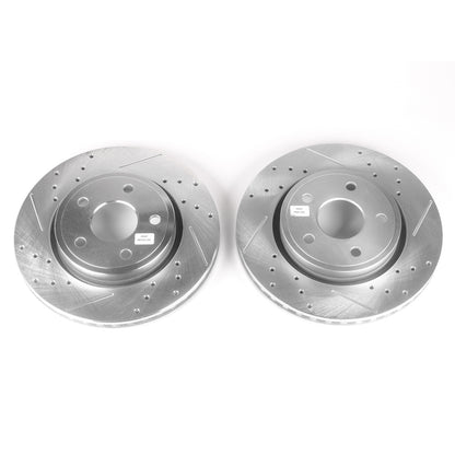 PowerStop Power Stop 06-10 Jeep Commander Front Evolution Drilled & Slotted Rotors - Pair