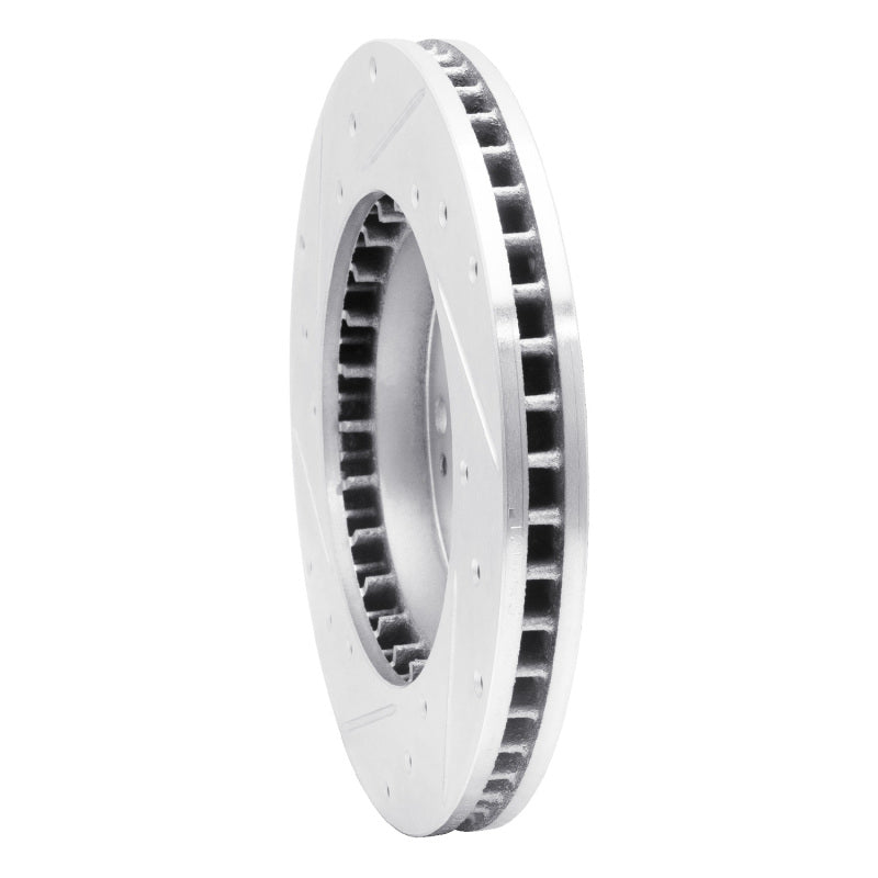 R1 Concepts R1 98-98 Eagle TALON Front Right Drilled & Slotted Silver Brake Rotor