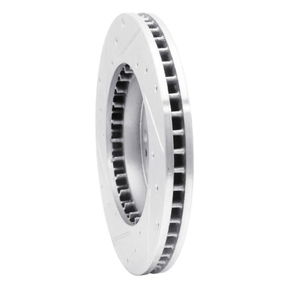 R1 Concepts R1 98-98 Eagle TALON Front Right Drilled & Slotted Silver Brake Rotor