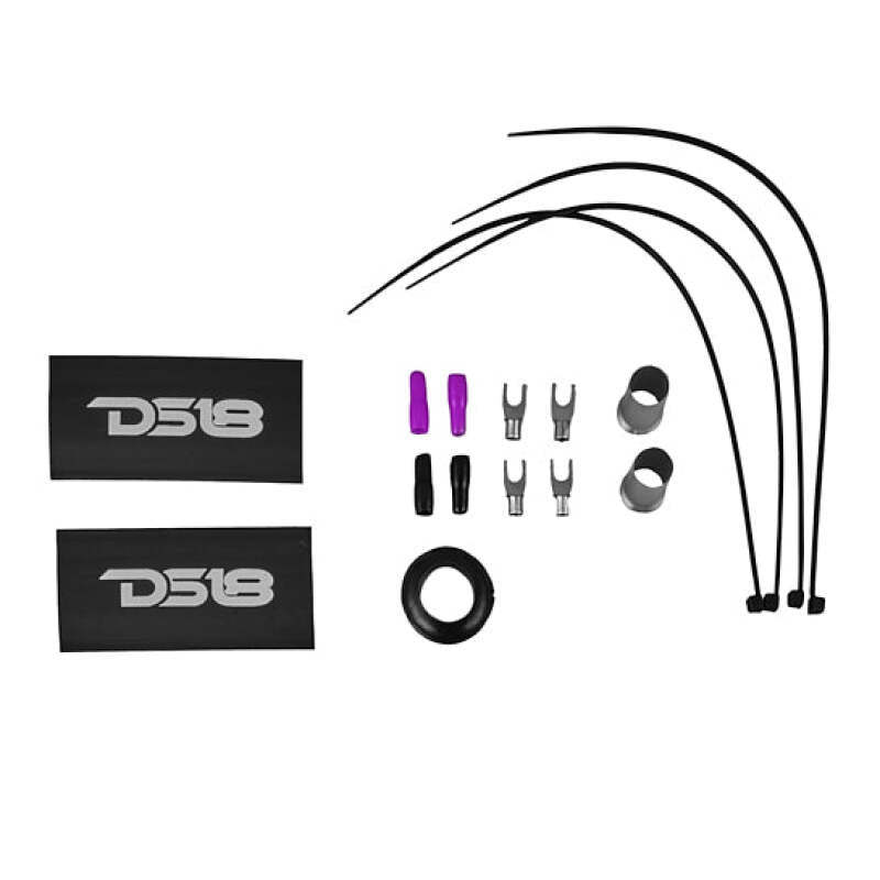 DS18 0-GA Amplifier Install Kit Advance- Purple