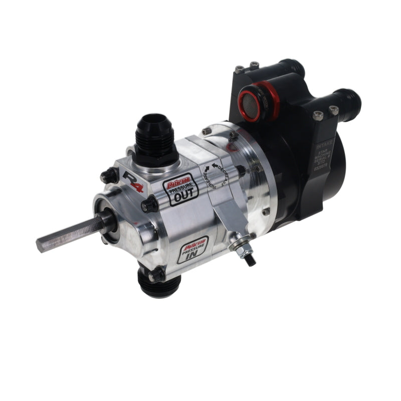 Peterson Fluid Systems R4 1-Stage Oil Pump - Left Side Mount - HV - Rear Drive w/ Vac FR Hex