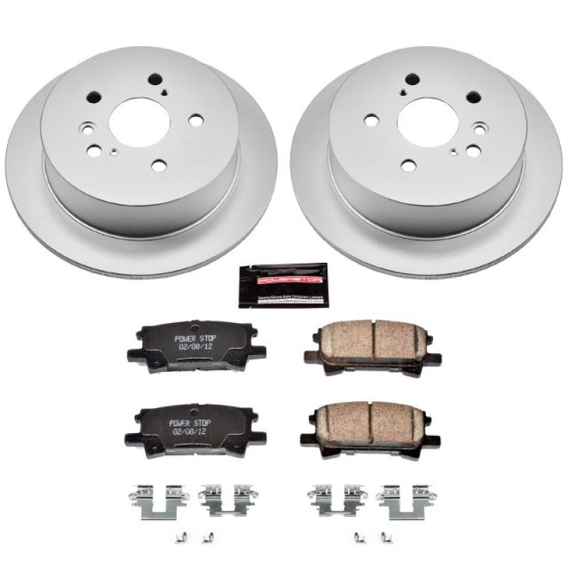 PowerStop Power Stop 04-06 Lexus RX330 Rear Z17 Evolution Geomet Coated Brake Kit