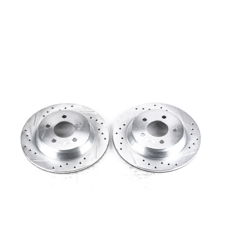 PowerStop Power Stop 94-01 Ford Mustang Rear Evolution Drilled & Slotted Rotors - Pair