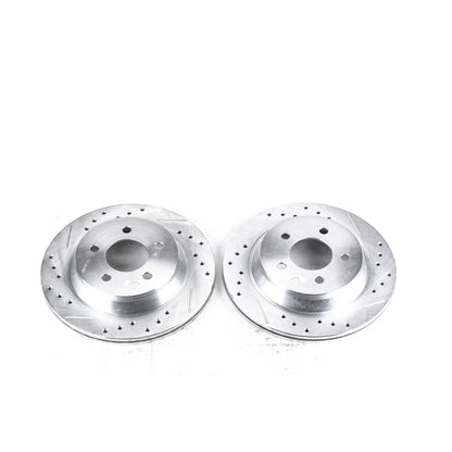 PowerStop Power Stop 94-01 Ford Mustang Rear Evolution Drilled & Slotted Rotors - Pair