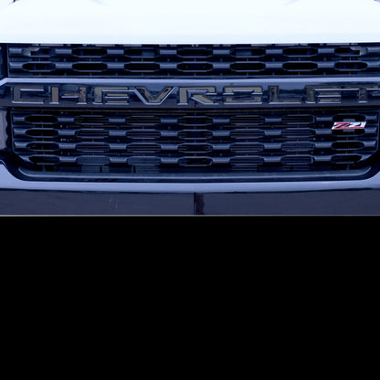 Putco 2020 Chevy Silverado HD - Grille Letters - Black Platinum Chevrolet Letters