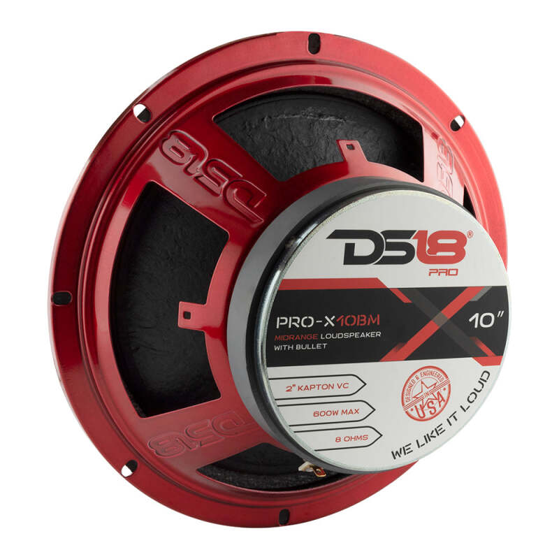 DS18 10in 300 Watts RMS 8 ohm Mid-Range Loudspeaker Bullet Loudspeaker