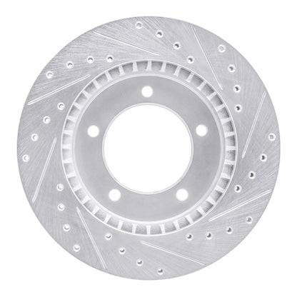 R1 Concepts R1 96-98 Suzuki SIDEKICK Front Left Drilled & Slotted Silver Brake Rotor