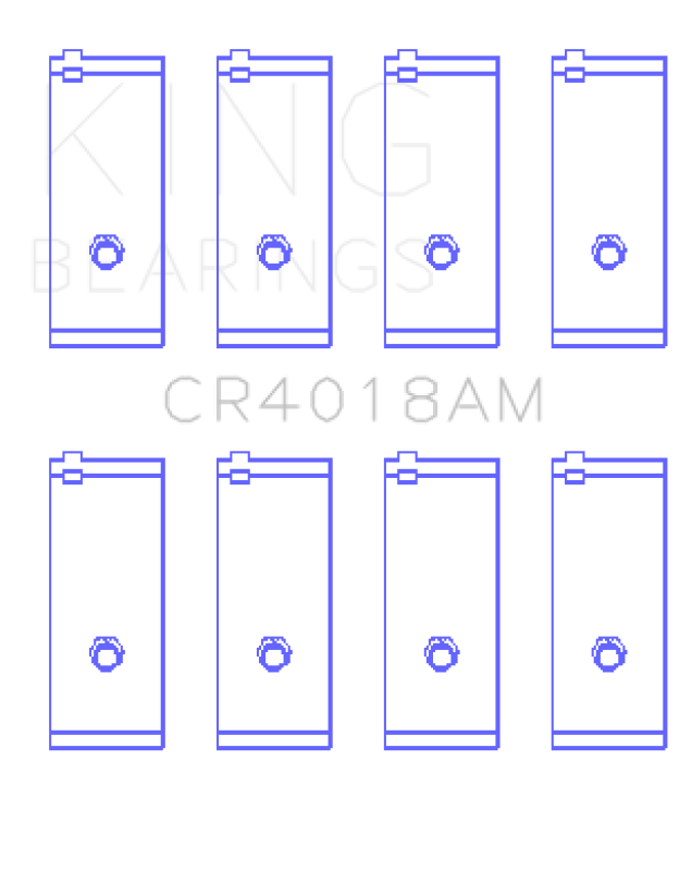 King Engine Bearings Toyota 1S/4S/2Selc/3Sfe/3Sgelc (Size +0.75mm) Connecting Rod Bearing Set