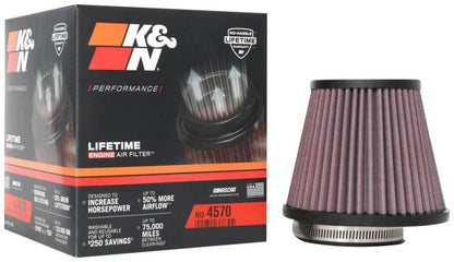 K&N Engineering K&N Universal Air Filter 2-7/8in Flange / 5-3/16in Base / 3-1/2in Top / 4-7/16in Height