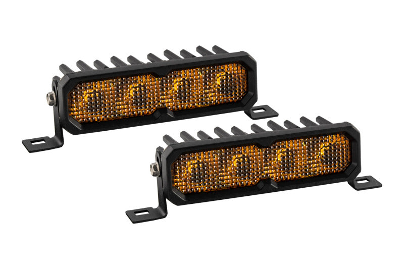Diode Dynamics SS6 Pro Yellow Flood Standard ABL (pair) 3000K