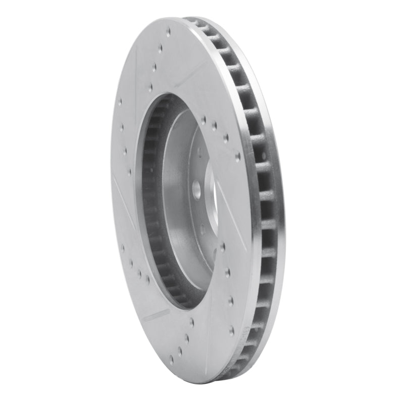 R1 Concepts R1 95-04 Volvo 960 Front Right Drilled & Slotted Silver Brake Rotor