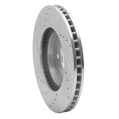 R1 Concepts R1 95-04 Volvo 960 Front Right Drilled & Slotted Silver Brake Rotor