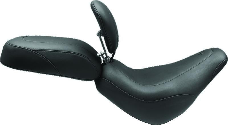 Mustang Motorcycle Mustang 18-21 Harley Breakout Wide Tripper Passenger Seat - Brown