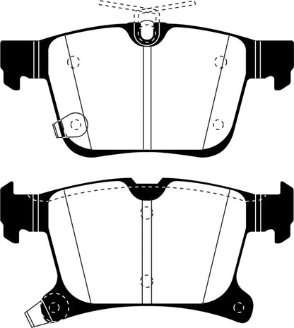 EBC 2016+ Chrysler Pacifica (RU) 3.6L Ultimax2 Rear Brake Pads