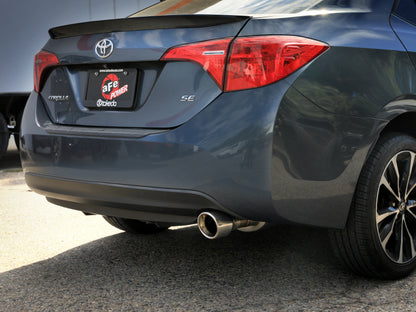 aFe 14-19 Toyota Corolla 1.8L Takeda 2.5in 304SS Axle-Back Exhaust w/ Polished Tip