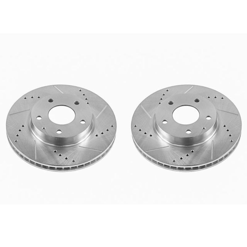 PowerStop Power Stop 14-16 Mazda 3 Front Evolution Drilled & Slotted Rotors - Pair