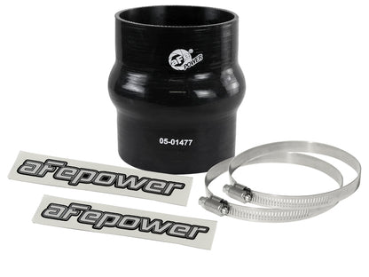 aFe Magnum FORCE Intake Coupling Kit (3-1/8 IN ID x 4 IN L) Straight Coupler w/ Hump - Black