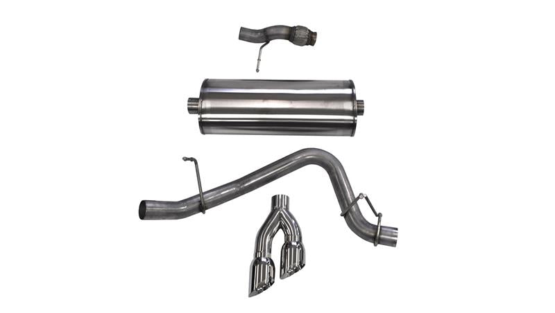 CORSA Performance Corsa 2015-2020 Chevy Tahoe/GMC Yukon Cat-Back Exhaust Sport 3in Single Side Twin Polished 4in Tips