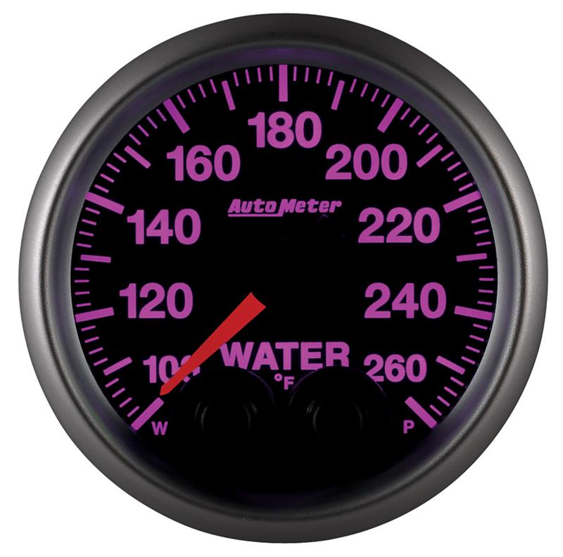 Autometer Elite 52mm 100-260 Degrees F Water Temperature Peak and Warn Gauge w/ Electronic Control