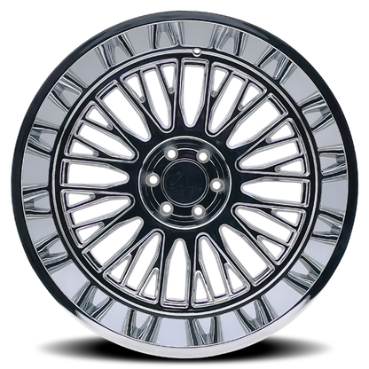Cali Off-Road 9116 Vertex 22x12 / 6x139.7 BP / -44mm Offset / 106mm Hub Chrome Wheel