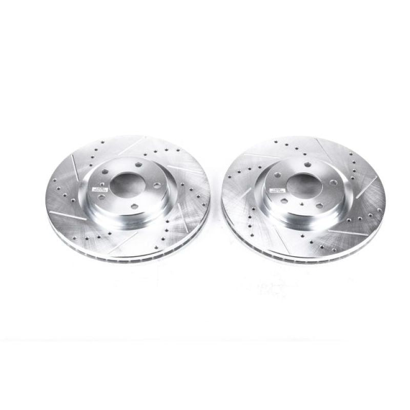 PowerStop Power Stop 08-12 Infiniti EX35 Front Evolution Drilled & Slotted Rotors - Pair