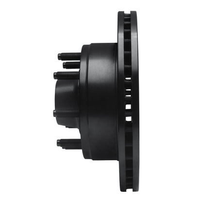 R1 Concepts R1 80-85 Ford E-250 Econoline Club Wagon Front Right Drilled & Slotted Black Brake Rotor