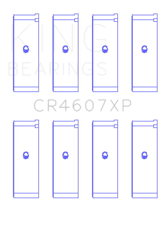 King Engine Bearings Mitsubishi 4G94 (Size 0.25) Connecting Rod Bearing Set