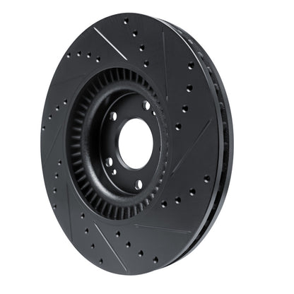 R1 Concepts R1 20-25 Hyundai Palisade Front Left Drilled & Slotted Black Brake Rotor