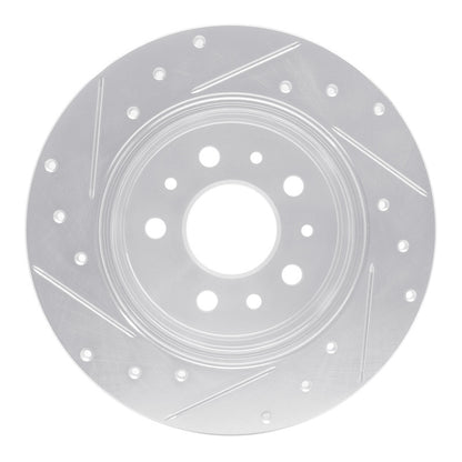 R1 Concepts R1 61-91 Mercedes-Benz 220D Rear Right Drilled & Slotted Silver Brake Rotor