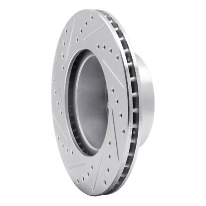 R1 Concepts R1 76-82 BMW 530I Front Right Drilled & Slotted Silver Brake Rotor