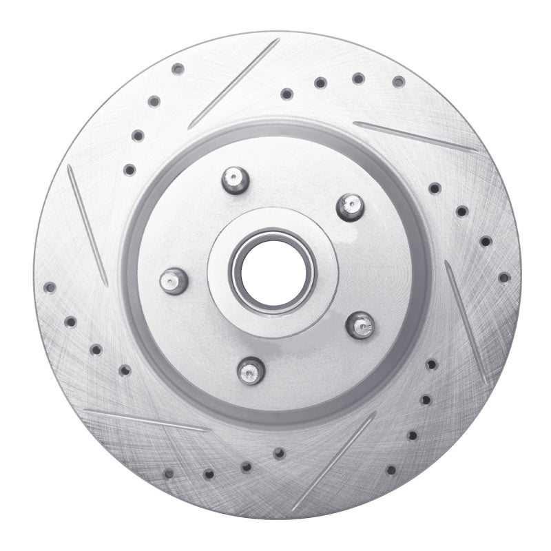 R1 Concepts R1 1969-1973 Chrysler New Yorker Front Left Drilled & Slotted Silver Brake Rotor
