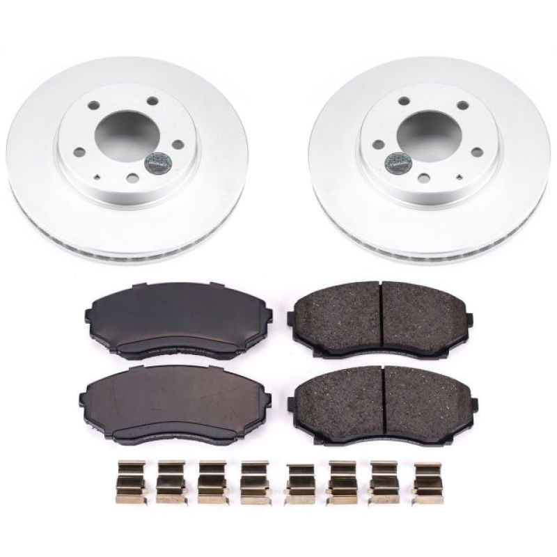 PowerStop Power Stop 00-06 Mazda MPV Front Z17 Evolution Geomet Coated Brake Kit