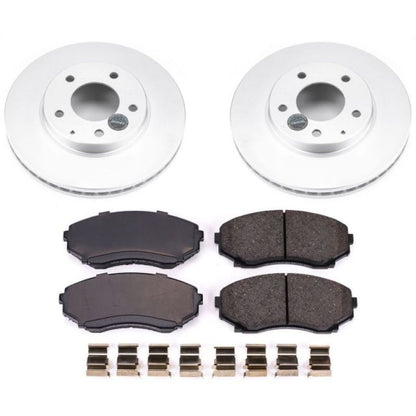 PowerStop Power Stop 00-06 Mazda MPV Front Z17 Evolution Geomet Coated Brake Kit