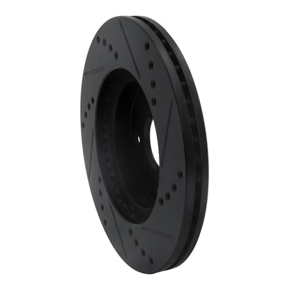 R1 Concepts R1 04-06 Scion XB Front Left Drilled & Slotted Black Brake Rotor