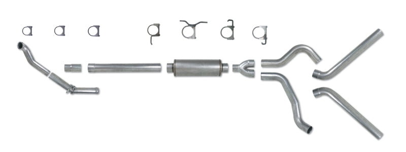 Diamond Eye Performance Diamond Eye KIT 4in Turbo Back DUAL SS: 94-97 FORD 7.3L F250/F350 PWRSTROKE NFS W/ CARB EQUIV STDS
