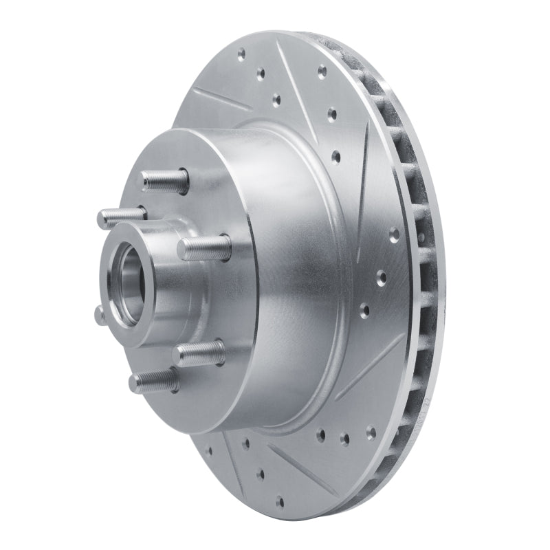 R1 Concepts R1 93-96 Dodge DAKOTA RWD Front Right Drilled & Slotted Silver Brake Rotor