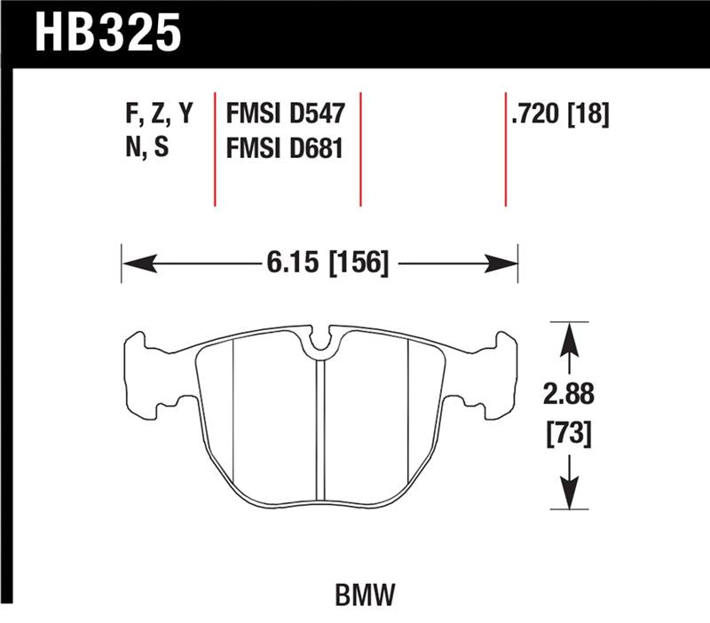 Hawk Performance Hawk HPS Street Brake Pads