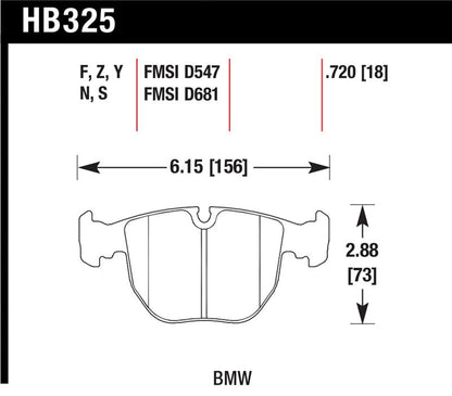 Hawk Performance Hawk HPS Street Brake Pads