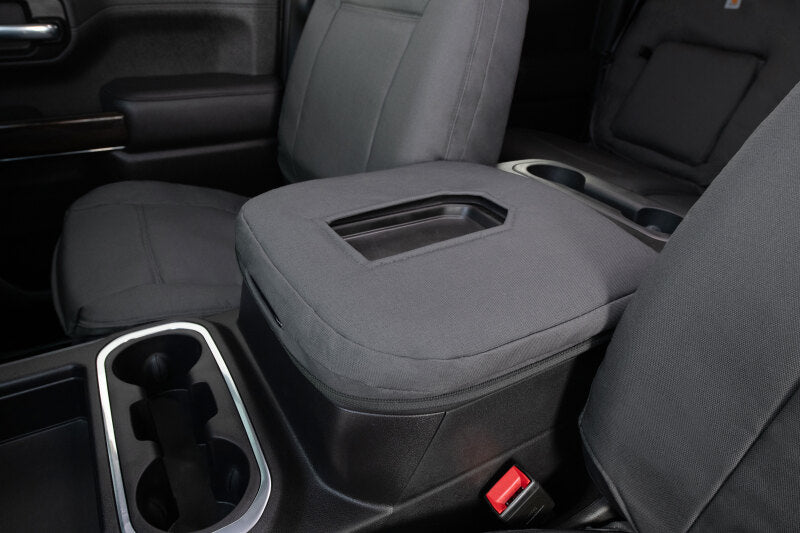 Covercraft 11-14 Ford F150 Carhartt PrecisionFit Custom Front Row Seat Covers - Gravel
