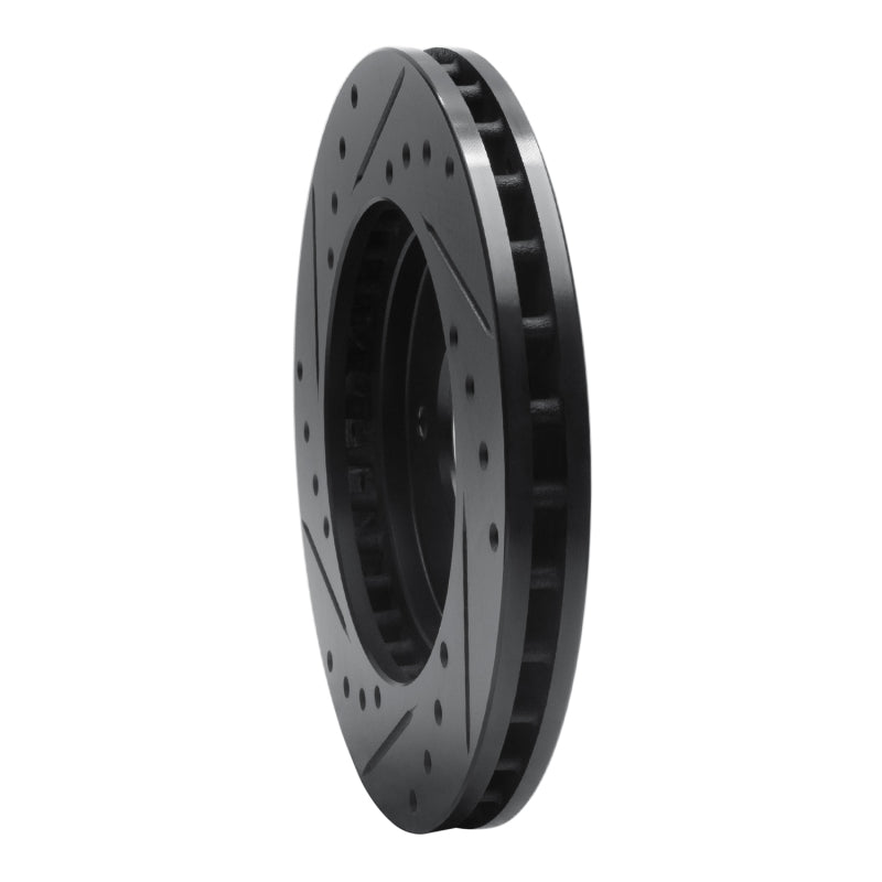 R1 Concepts R1 88-96 Buick Regal Front Right Drilled & Slotted Black Brake Rotor