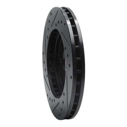 R1 Concepts R1 88-96 Buick Regal Front Right Drilled & Slotted Black Brake Rotor