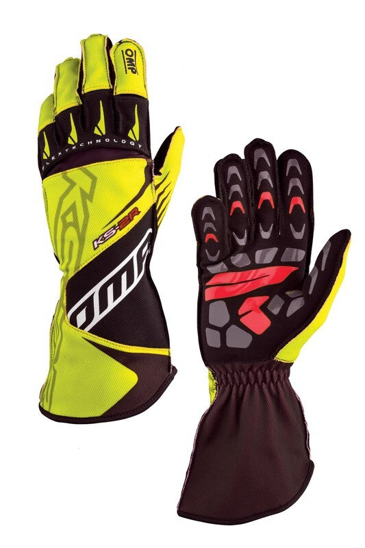 OMP KS-2R GLOVES MY2022 WHITE/RED SIZE S