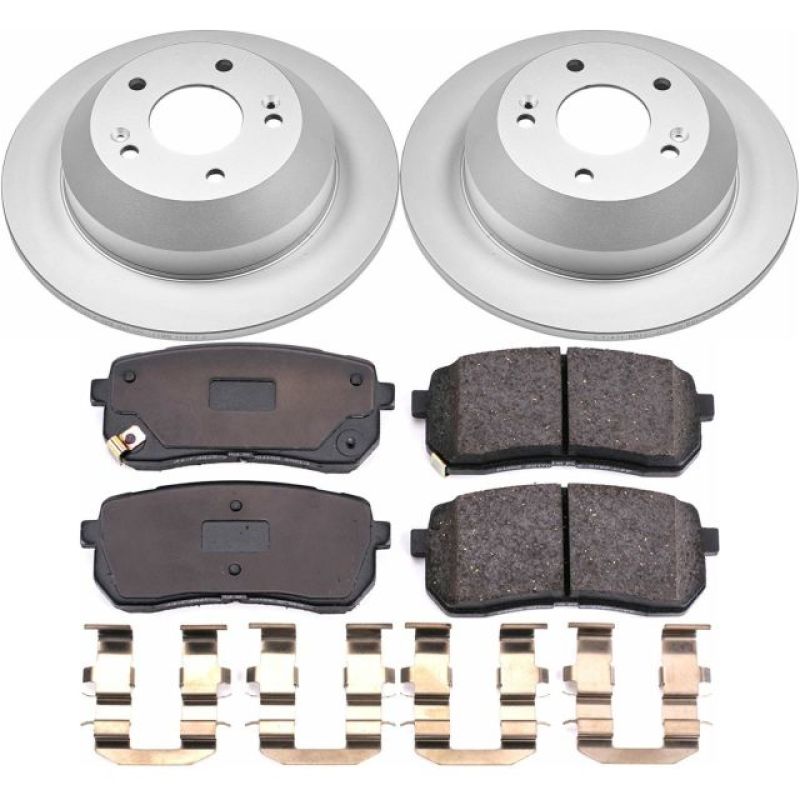 PowerStop Power Stop 15-19 Kia Sedona Rear Z17 Evolution Geomet Coated Brake Kit