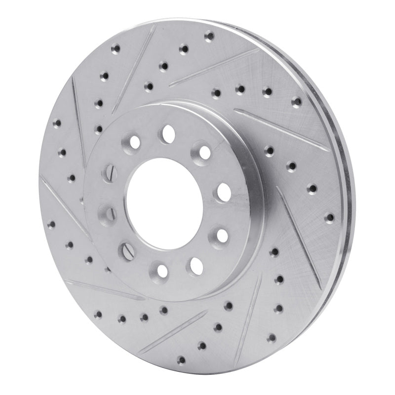 R1 Concepts R1 99-03 Ford Windstar Front Left Drilled & Slotted Silver Brake Rotor