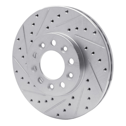 R1 Concepts R1 99-03 Ford Windstar Front Left Drilled & Slotted Silver Brake Rotor