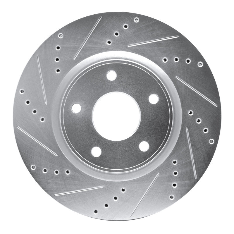 R1 Concepts R1 12-25 Chrysler Grand Caravan Front Left Drilled & Slotted Silver Brake Rotor