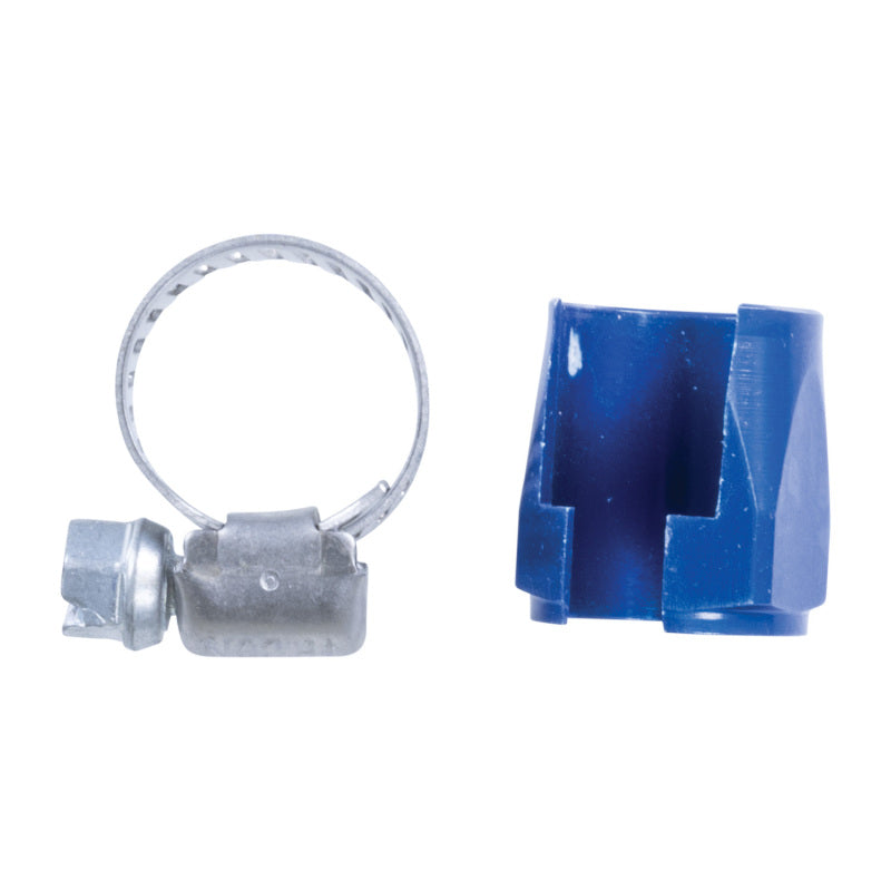 Russell Performance -4 AN Anodized Blue Tube Seal Hose End For 1/4in Vacuum Hose