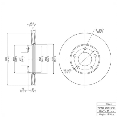 DFC 04-13 Mazda 3 Front Brake Rotor