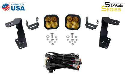 Diode Dynamics 15-21 Subaru WRX/STi Pro Stage Series 2in LED Ditch Light Kit - White Combo